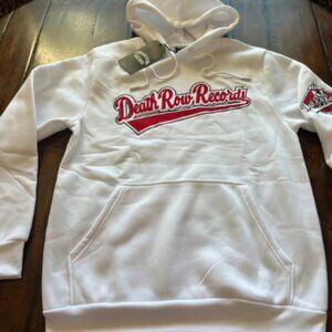 DEATH ROW RECORDS MEN L Large White Hoodie Sweatshirt